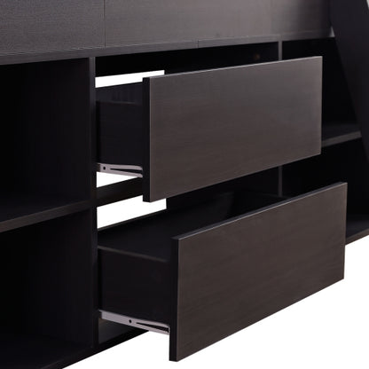 Cabin Bed Mid Sleeper Bed Frame Storage Kids Wooden Bed With Drawers Shelf Storage Low Sleeper Bed 3ft Single Children's White Wooden Bed - 3ft Single 90 X 190 Cm Frame Only